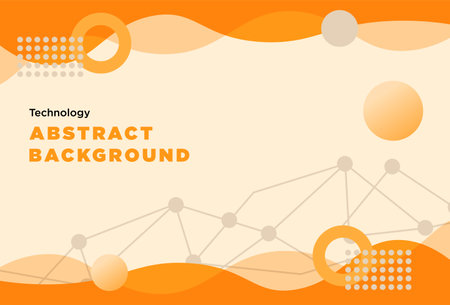 Technology Orange Colored Abstract Background suitable for background, technology and illustrationのイラスト素材
