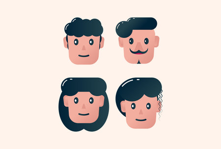 Flat Character Illustration suitable for Social Media, Story, Template, Poster, Landing Page, and Brandingのイラスト素材