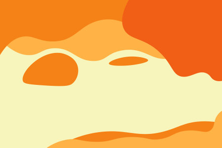 Background Abstract Vector 9 organic orange playfulのイラスト素材