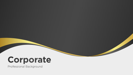 Corporate Luxury Golden Black Background and Cover Designのイラスト素材