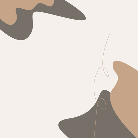 Brown Warm Color Background Playful Organic Designのイラスト素材