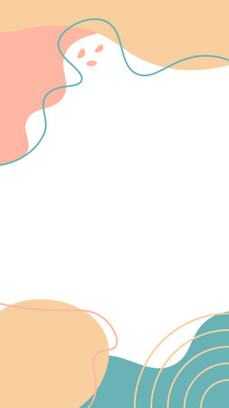Playful Organic Story Background Colorful 2のイラスト素材