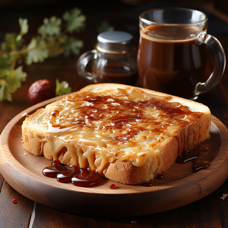toast and coffee Image Photography made by AI generatedの素材