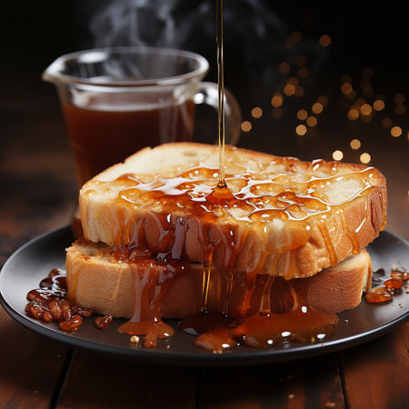 toast and coffee Image Photography made by AI generatedの素材