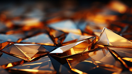 abstract golden background made by AI generative photoの素材