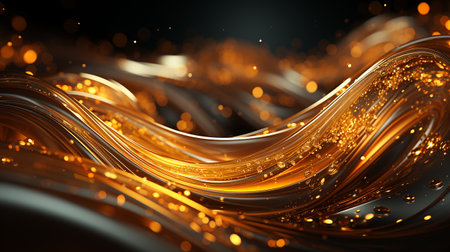 abstract golden background made by AI generative photoの素材