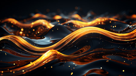 abstract golden background made by AI generative photoの素材