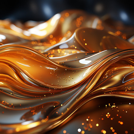 abstract golden background made by AI generative photoの素材