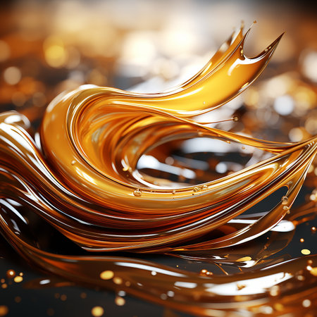 abstract golden background made by AI generative photoの素材