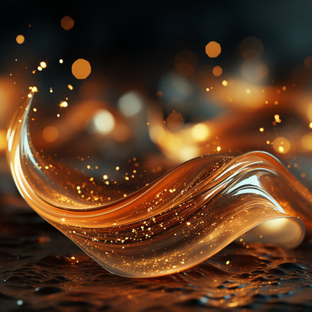 abstract golden background made by AI generative photoの素材