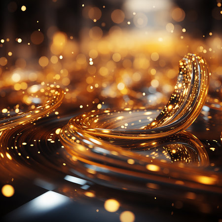 abstract golden background made by AI generative photoの素材