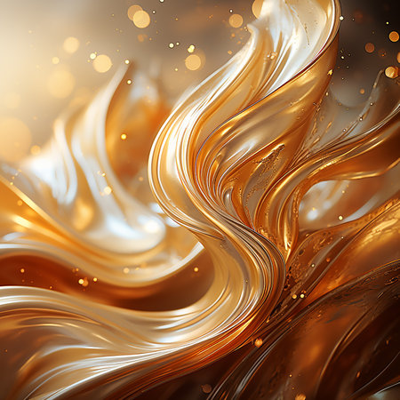 abstract golden background made by AI generative photoの素材