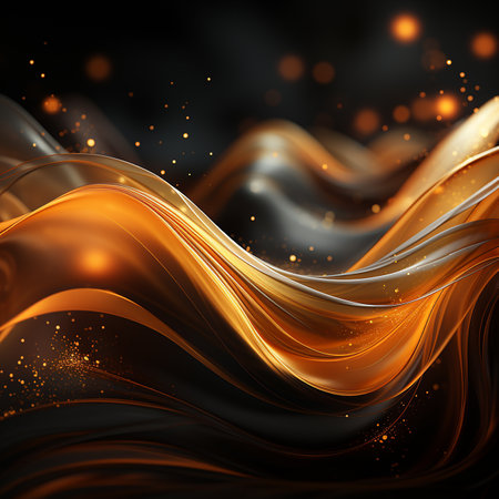 abstract golden background made by AI generative photoの素材