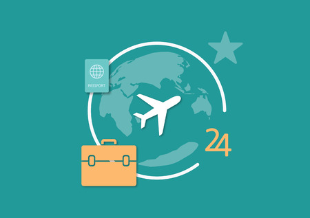 Set of flat illustration design business conceptのイラスト素材