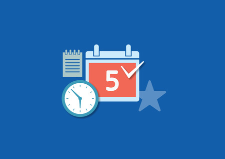 Set of flat illustration design business conceptのイラスト素材