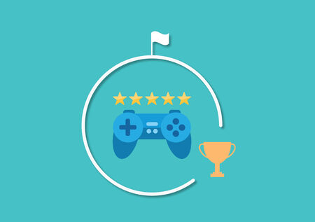 Set of flat illustration design business conceptのイラスト素材