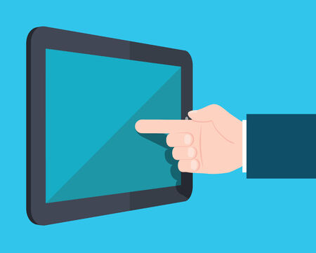 smart concept flat design, vectorのイラスト素材