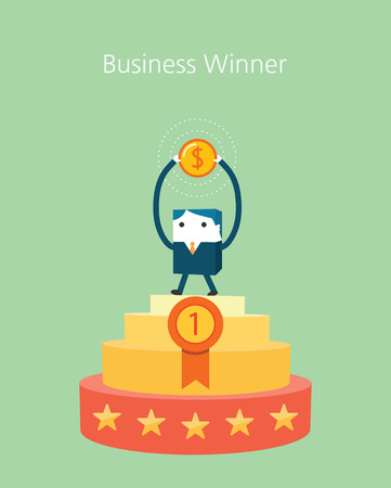 Flat Business character conceptのイラスト素材