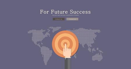 Modern and classic design for future success concept illustrationのイラスト素材