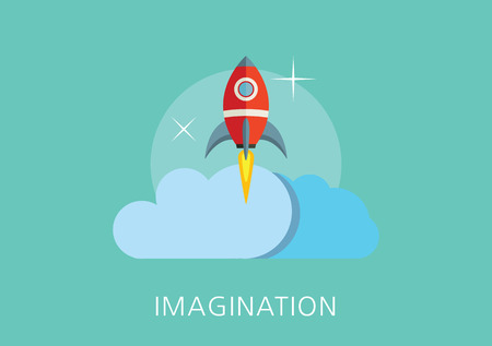 imagination concept flat iconのイラスト素材