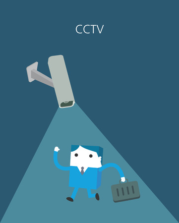 Flat Business character Series. cctv conceptのイラスト素材