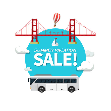 Summer holiday vacation cool sale concept,abstract vector illustrationのイラスト素材