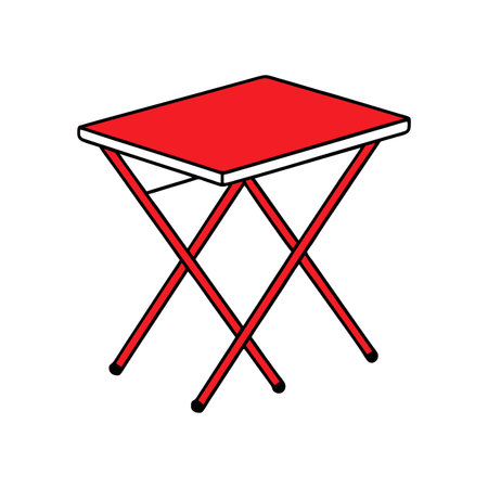 Practical Folding Table for Flexible Useのイラスト素材