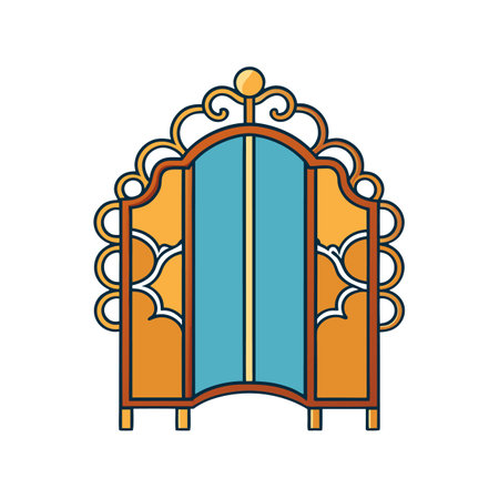 Functional Decorative Screen for Modern Spacesのイラスト素材