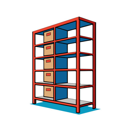 Elegant Customized Shelving Unit for Homesのイラスト素材