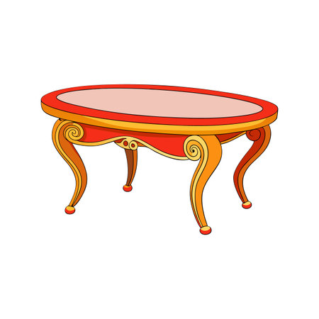 Charming Coffee Table Visualのイラスト素材