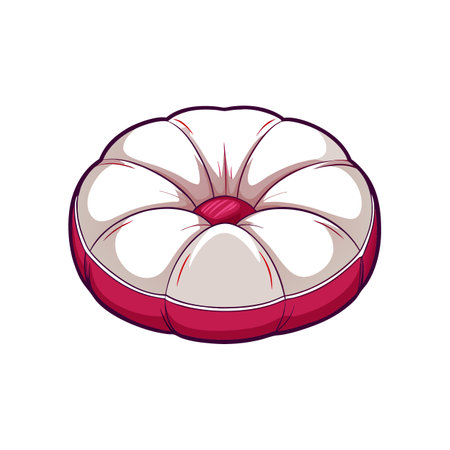 Unique Plush Floor Cushion Representationのイラスト素材