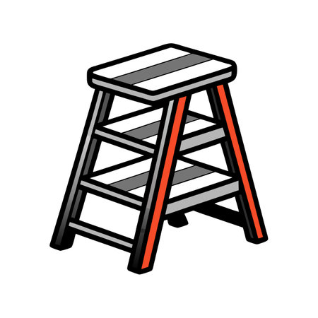 Elegant Step Stool for Functional Spacesのイラスト素材