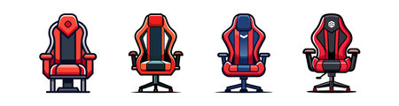 Stylish Gaming Chair for Ultimate Comfortのイラスト素材