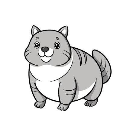 Unique Chub Illustration for Coloring Funのイラスト素材