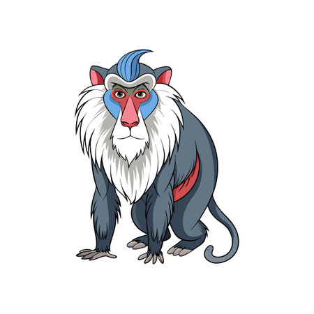 Engaging Mandrill Coloring Template