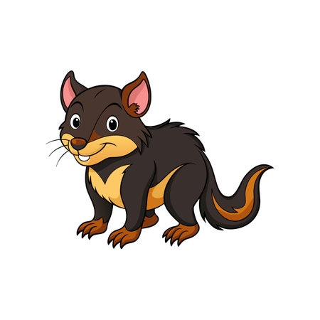 Engaging Tasmanian Devil Animal Coloring Illustrationのイラスト素材