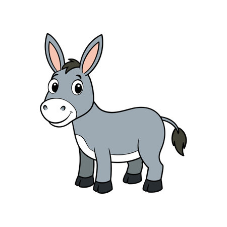 Intricate Donkey Coloring Pageのイラスト素材