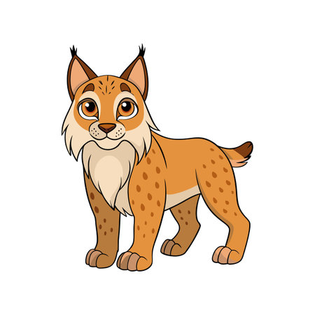 Creative Lynx Coloring Activityのイラスト素材