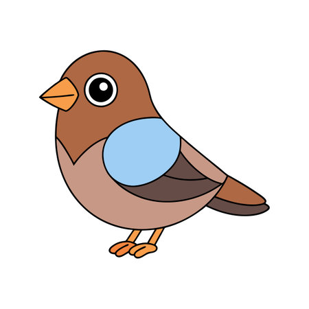 Chaffinch Coloring Animal Illustration Designのイラスト素材