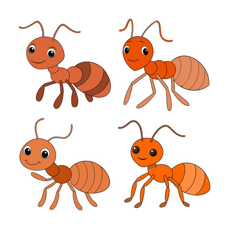 Ant Coloring Animal Illustration Designのイラスト素材