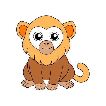 Vibrant Japanese Macaque Coloring Artwork
