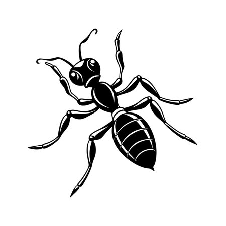 Unique Ant Illustration for Linocut Arts Funのイラスト素材