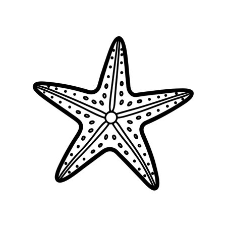 Colorful Starfish Animal Illustration for Kids Funのイラスト素材