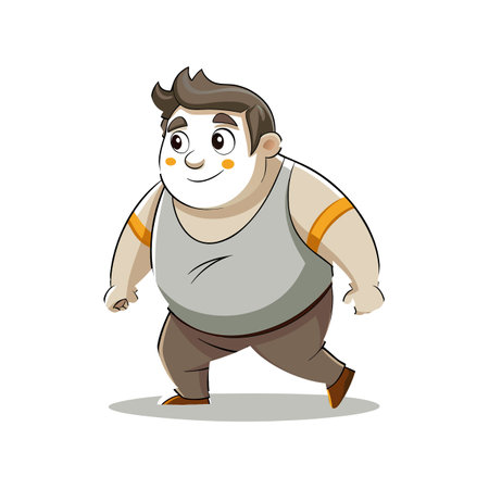 Determined Young Man in Construction Sceneのイラスト素材