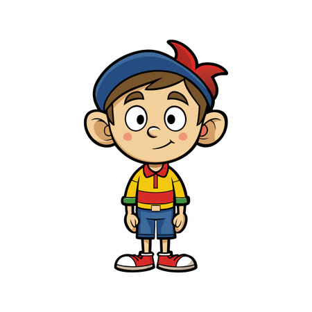 Excited Boy Opening Digital Art Presentsのイラスト素材