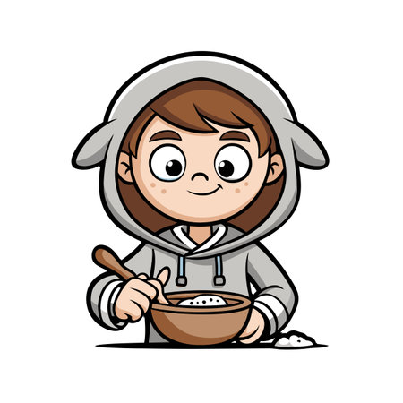 Boy Embracing the Joy of Eventsのイラスト素材