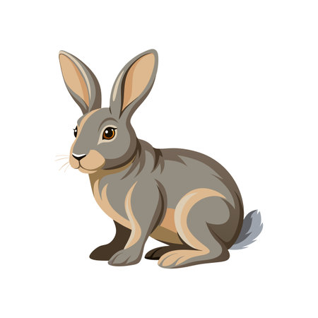 Delightful European Rabbit Illustration for Artのイラスト素材