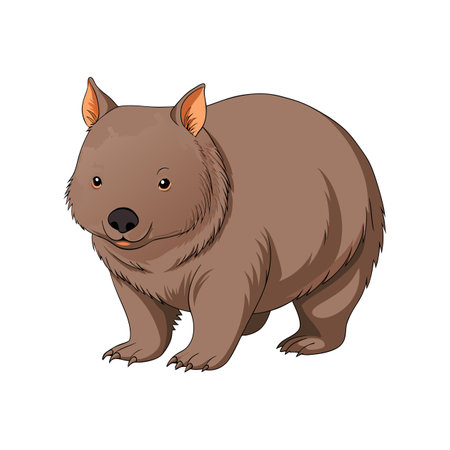Artistic Wombat Animal Color Designのイラスト素材