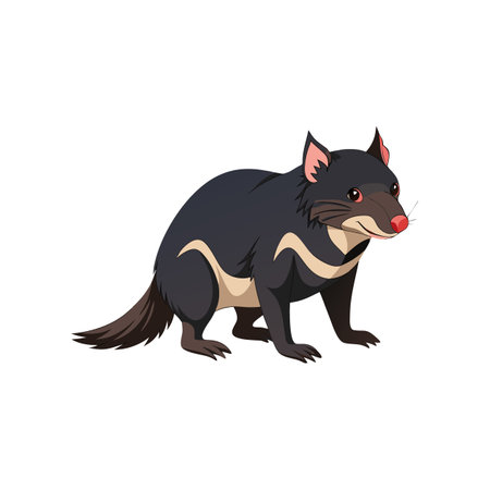 Vivid Tasmanian Devil Illustration for Projectsのイラスト素材