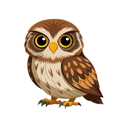 Stunning Australian Owlet Nightjar Representationのイラスト素材